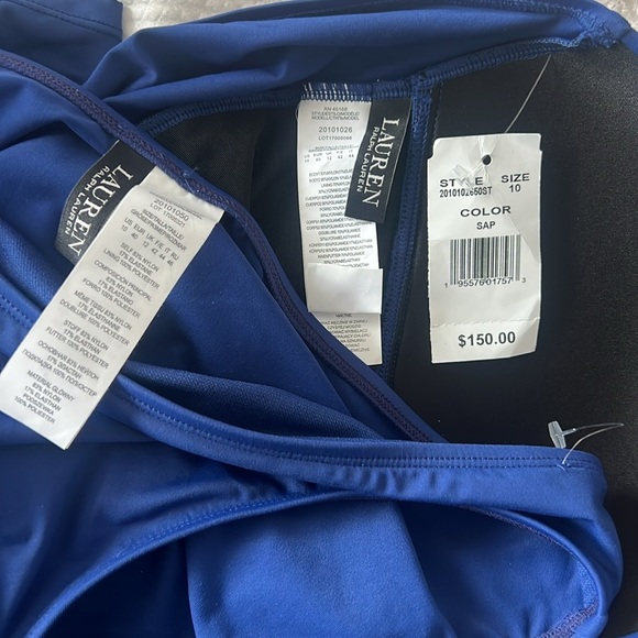Lauren Ralph Lauren Blue Bikini with Halter Neck Tankini and Bikini Bottom - Picture 15 of 15